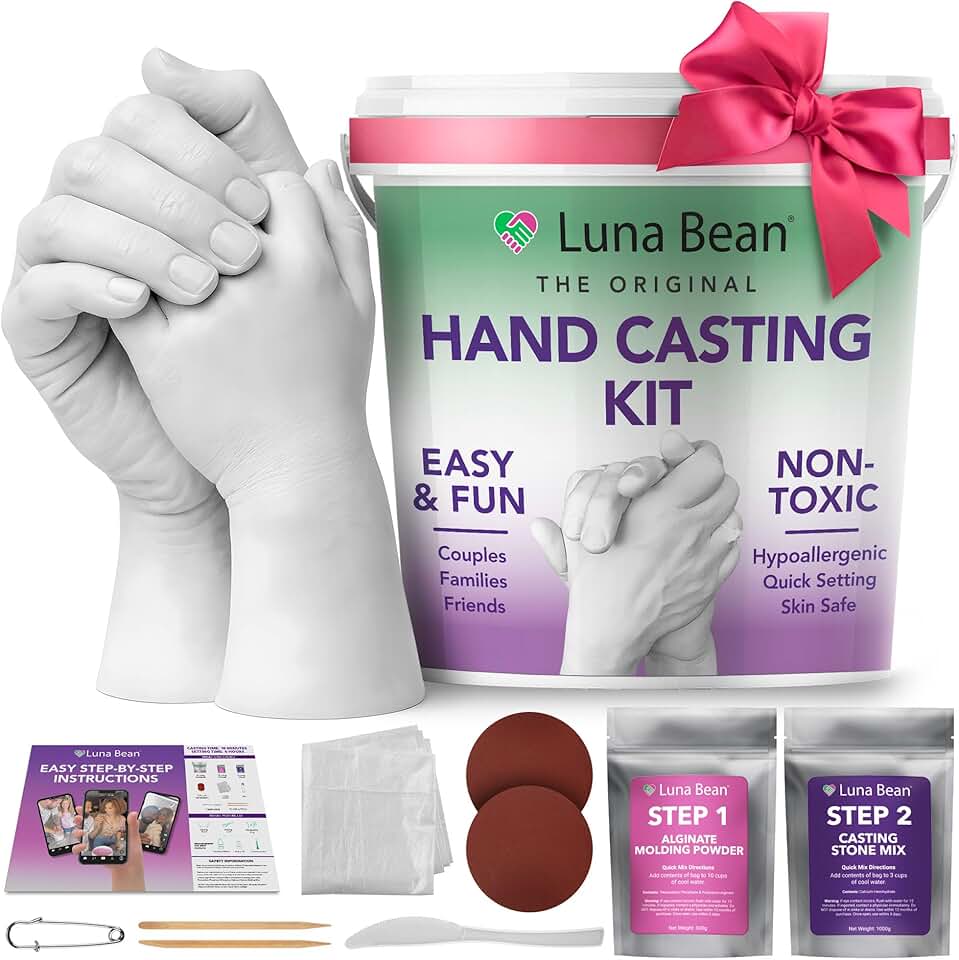Luna Bean Hand Casting Kit – The Original Hand Mold Kit – Mothers D...
