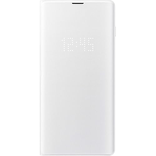 Samsung Original Galaxy S10+ Protective LED View Wallet Cover Case - White