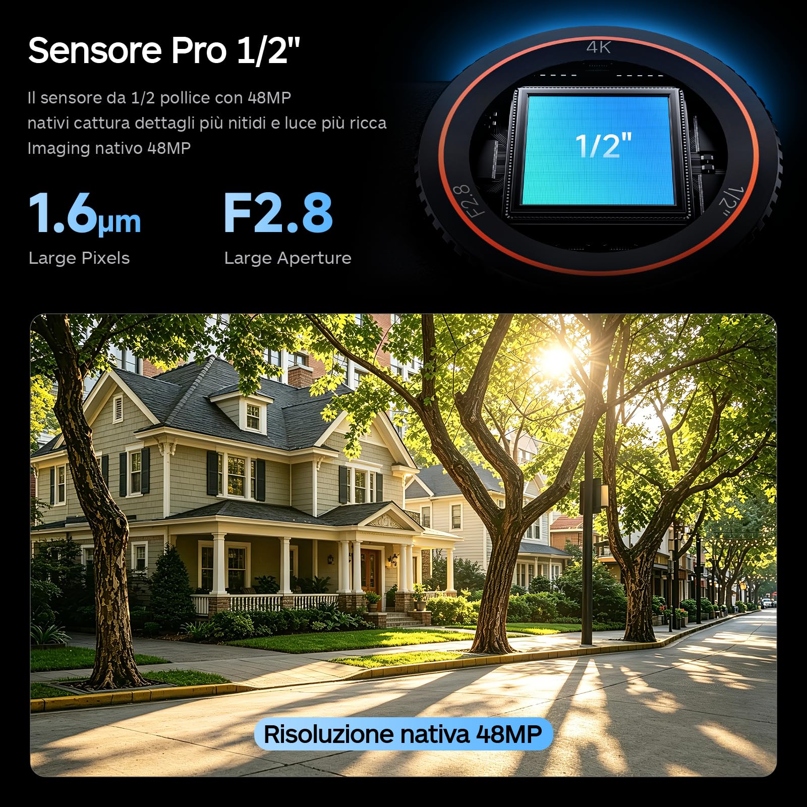 XTU S7 PRO Action Cam 4K 50FPS - Stabilizzazione Super 5.0, AI ISP, Sgancio Magnetico Rapido, Sensore 1/2'' 48MP, WiFi 6, Correzione Orizzonte 360° per Moto, Vlog e Viaggi