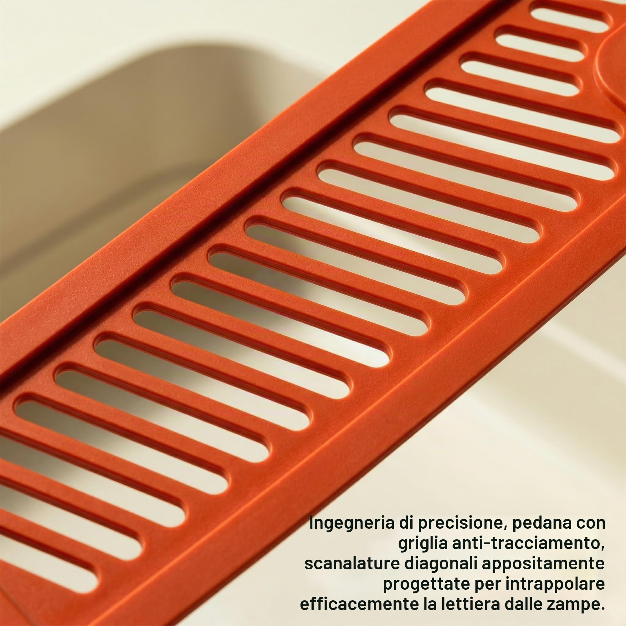 Suhaco Lettiera a basso ingresso per gattini grandi lettiere per gatti anziani, piccola lettiera in plastica per gatti piccoli, con sgabello, facile da pulire, 61 cm di lunghezza x 40,6 cm di
