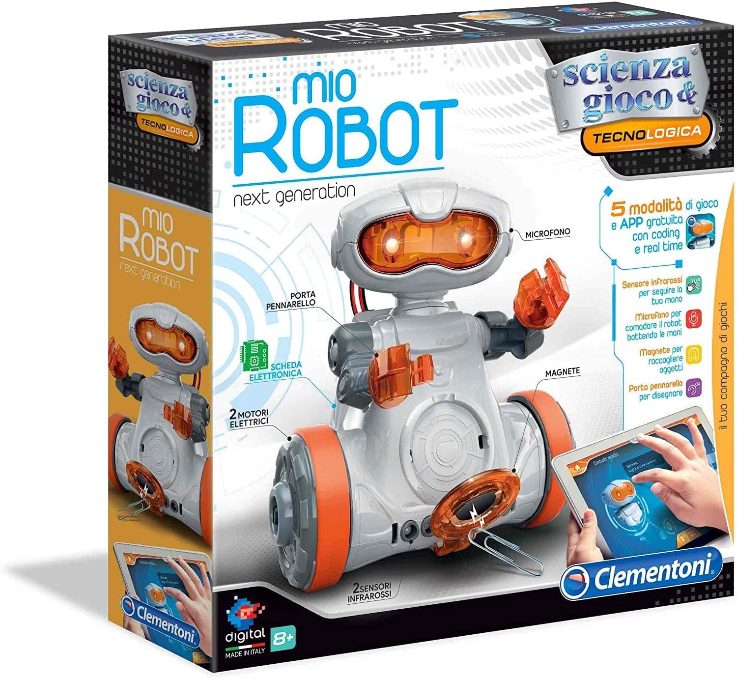 Clementoni Scienza e Gioco Robotics - AIRO PRO, Robot da Assemblare