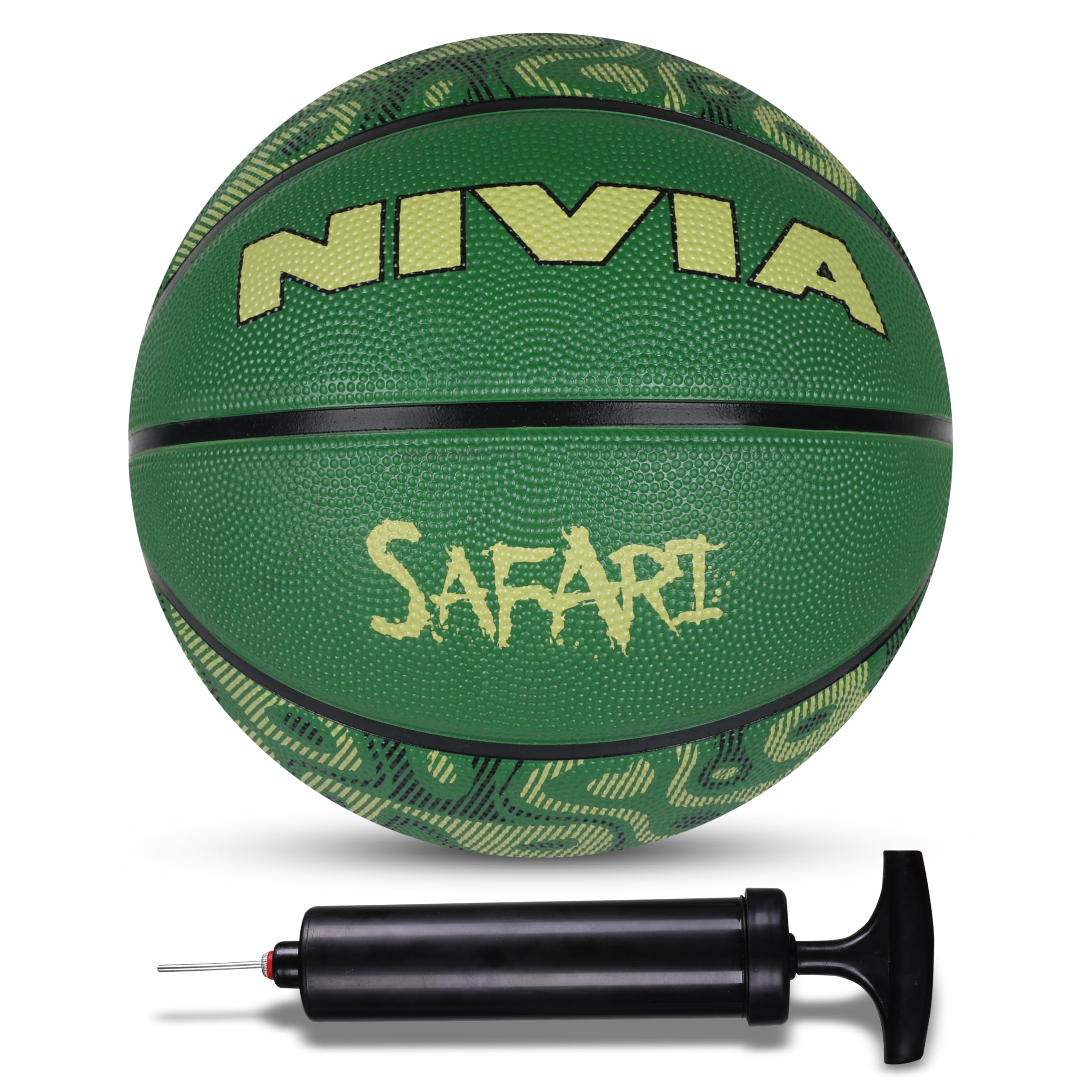 Nivia Combo Safari Basketball (Multicolor, Size - 5) with Ball Pump (B0D9QMJWTW) Amazon Price History, Amazon Price Tracker
