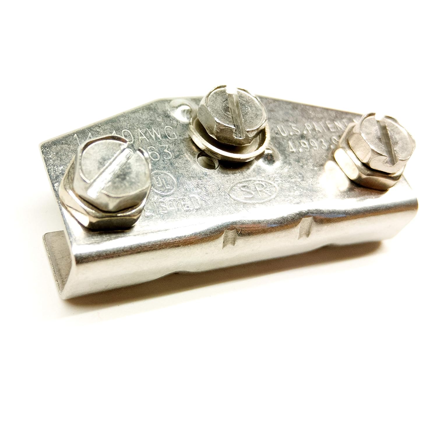 Front Meter Box Ground Clamp, Stainless Steel Plate Style, for