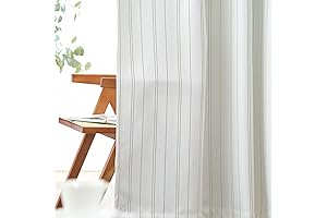 jinchan Green Striped Curtains: Beautify Your Home with Nature's Touch