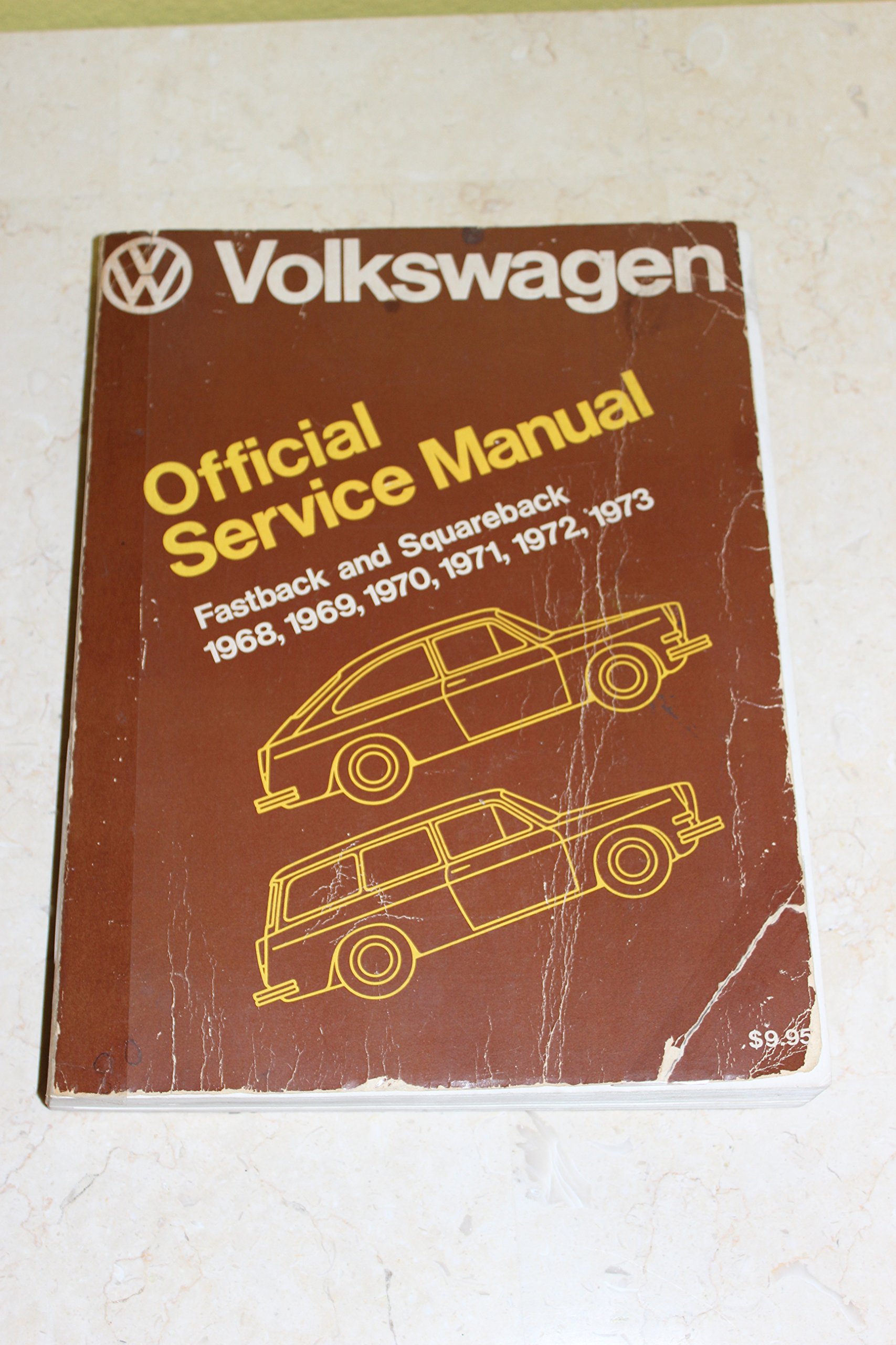 Back cover of the Volkswagen Type 3 Official Service Manual detailing contents