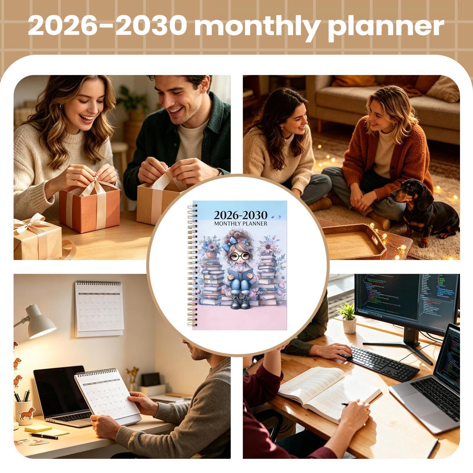 Calendrier scolaire journalier 2026-2030 - 60 mois
