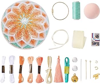 Amazon | Beadthoven 1セット入り DIY刺繡手まりボールキット Amazon | Beadthoven 1セット入り DIY刺繡手まりボールキット