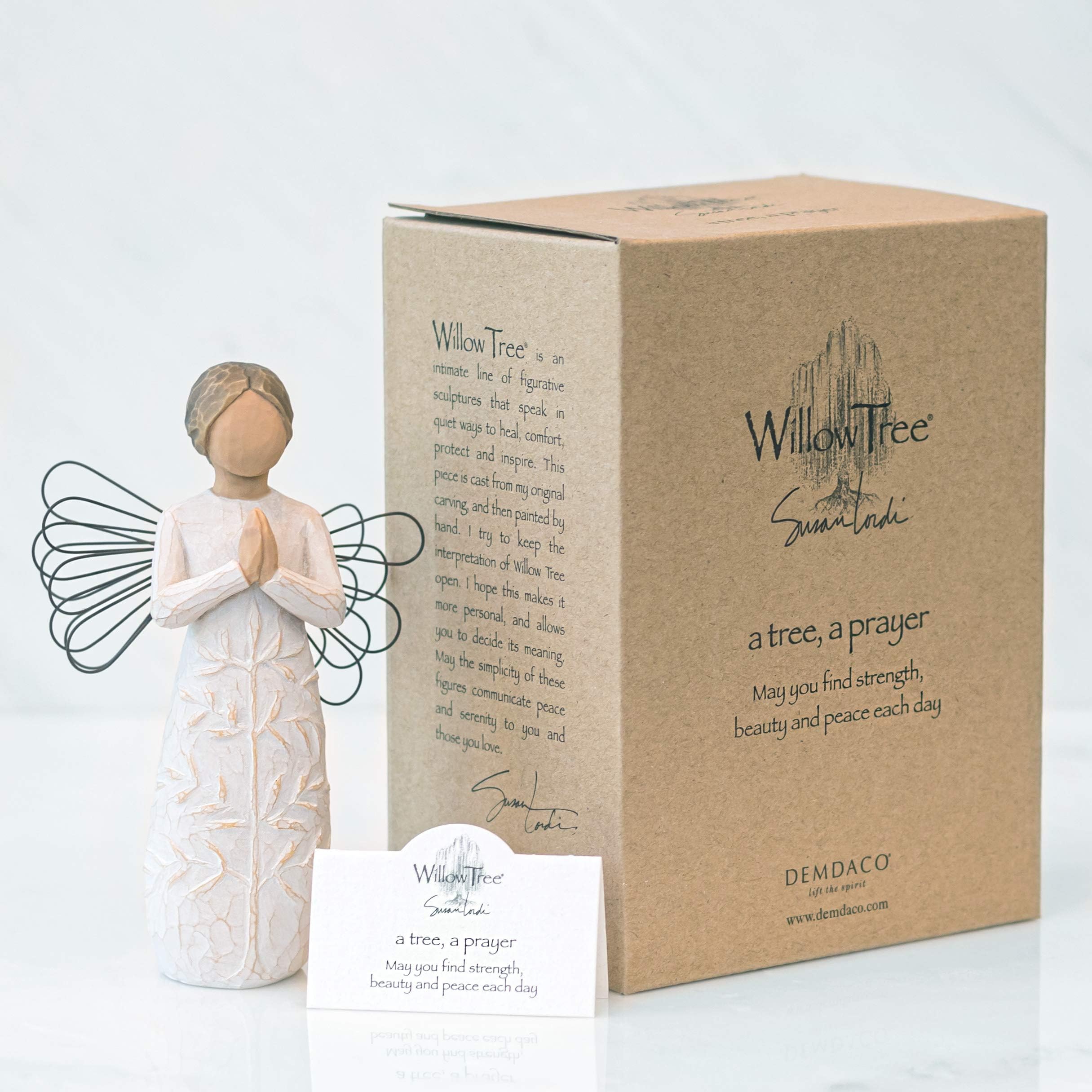 Willow Tree 26170 Figurka modlitewna drzewo A, naturalna, 14 cm