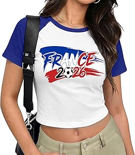 Soccer Cup Shirt Women: 2026 Spain Football Shirts Match Game Day Tshirt Soccer Fans Raglan Sleeve Tee Tops