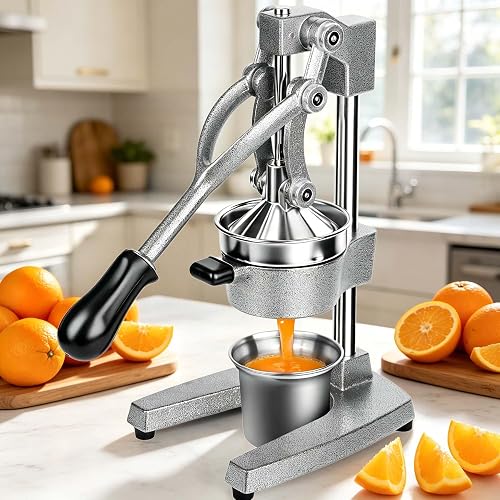 Cast Iron Orange Juicer Squeezer Hand Press Heavy Duty Countertop