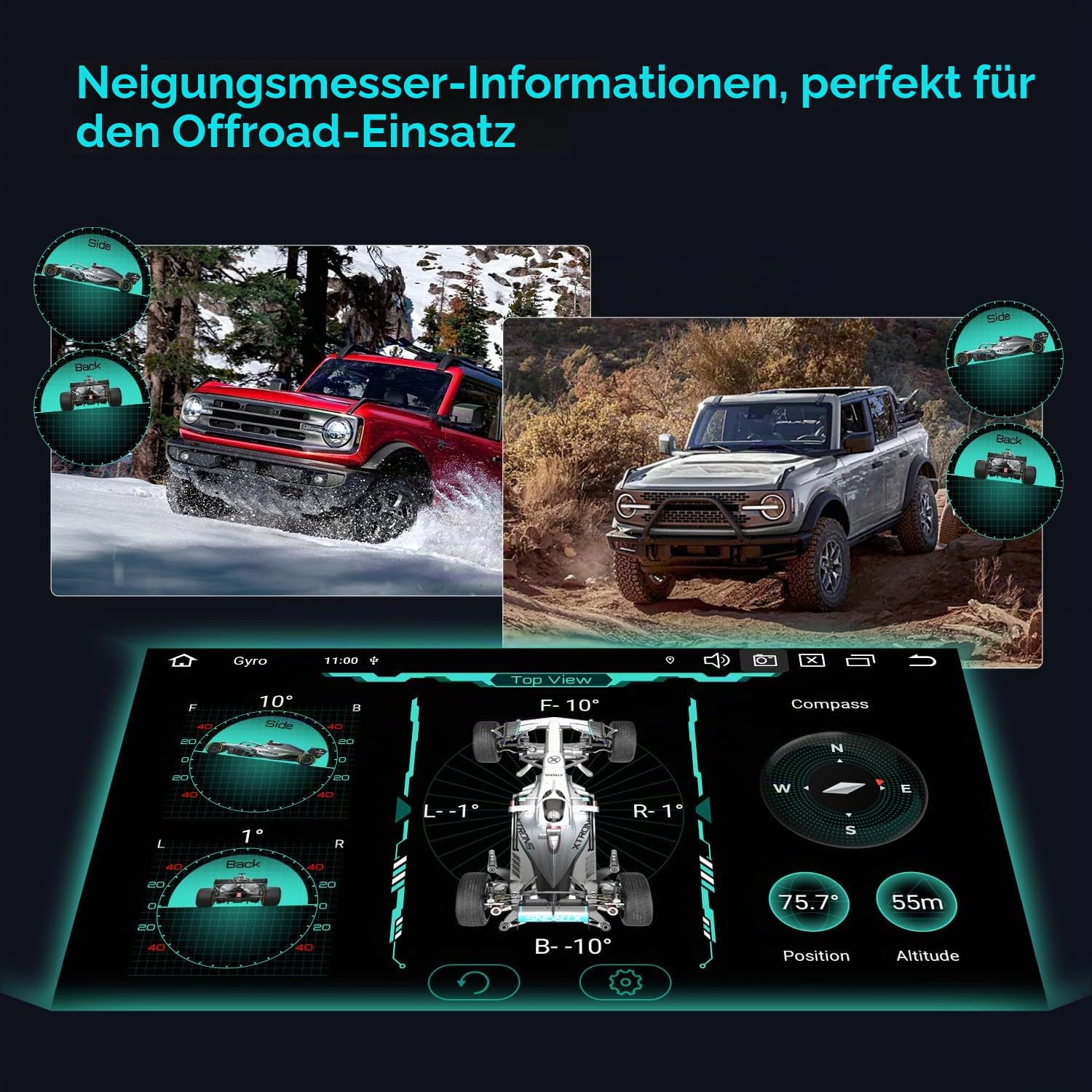 XTRONS 8" 4+64GB Android 14 Autoradio mit DAB Plus für Audi A3 8P S3 RS3