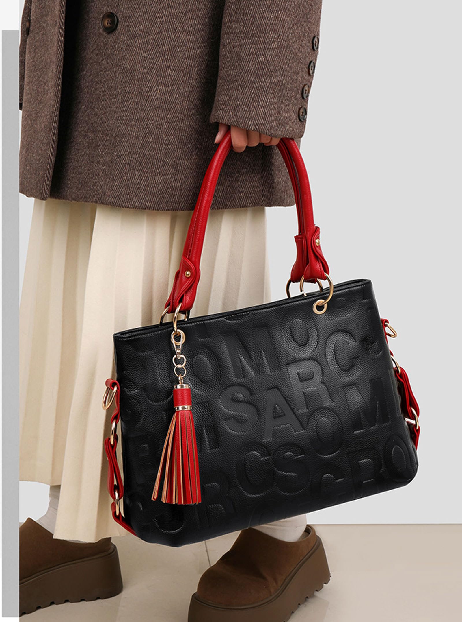 BUKESIYI Donna Borse a Mano Borsa a Tracoll Marca Spalla Elegante Tote 2026 PU Pelle IT77474