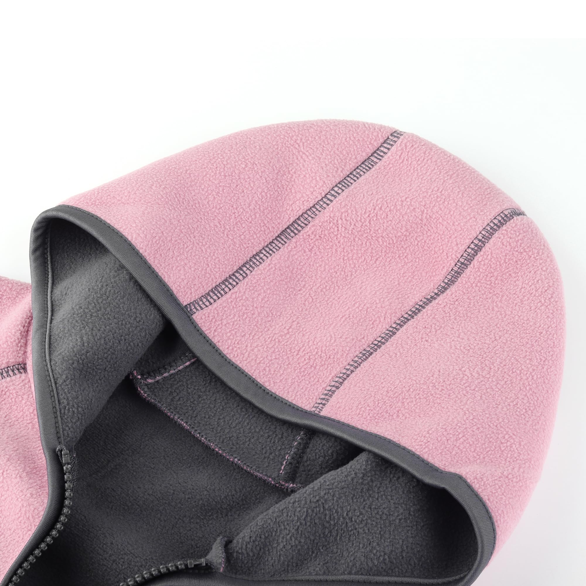 Chaqueta para Niños Polar Fleece de Doble Capa Otoño Invierno Niños Cremallera con Capucha Niñas Ropa de Abrigo de Manga Larga