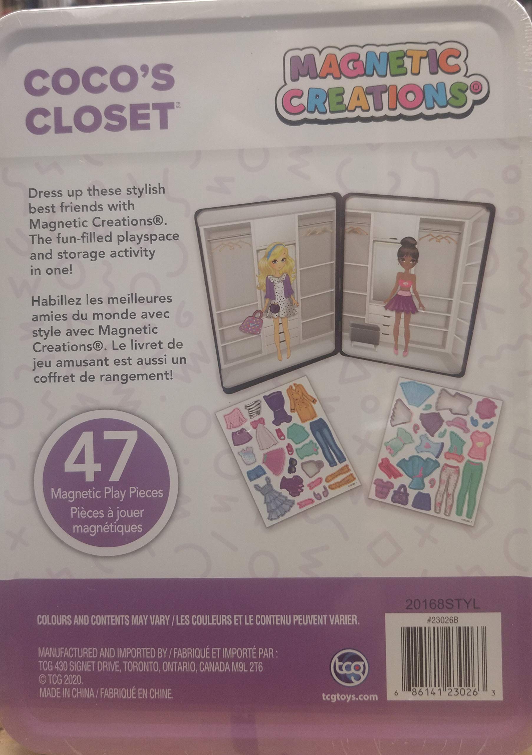 Magnetic Creations Coco´s Closet 47 Magnetic Play Pieces