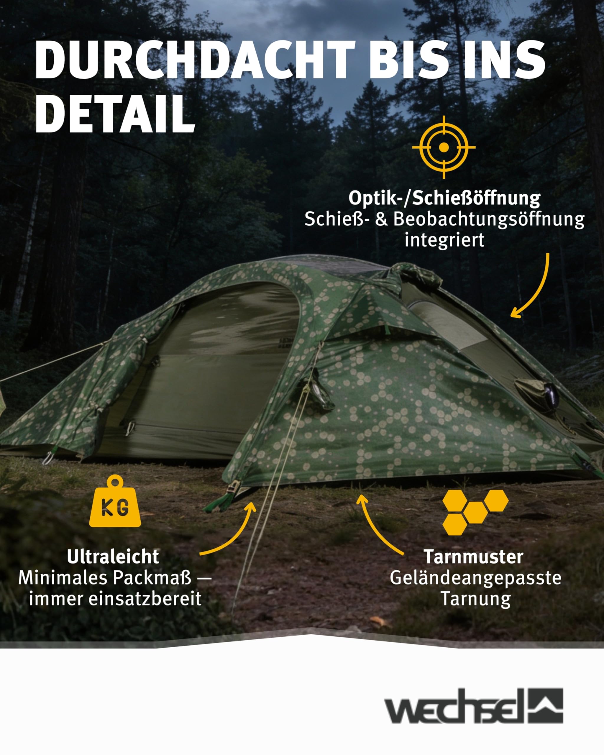 Wechsel Trekkingzelt Pathfinder Elements I Geodätzelt für 1 Person I sturmstabiles Kuppelzelt I kompakt & transportabel I ideales Outdoor-Zelt für Camping, Wandern, Trekking & Naturfotografie