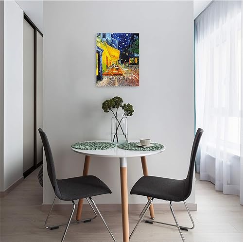 Miniatura 809 de A&T ARTWORK The Starry Night de Vincent Van Gogh. Tamaño del marco: 36 x 30 pulgadas, tamaño de la imagen: 30 x 24 pulgadas, reproducciones clásicas