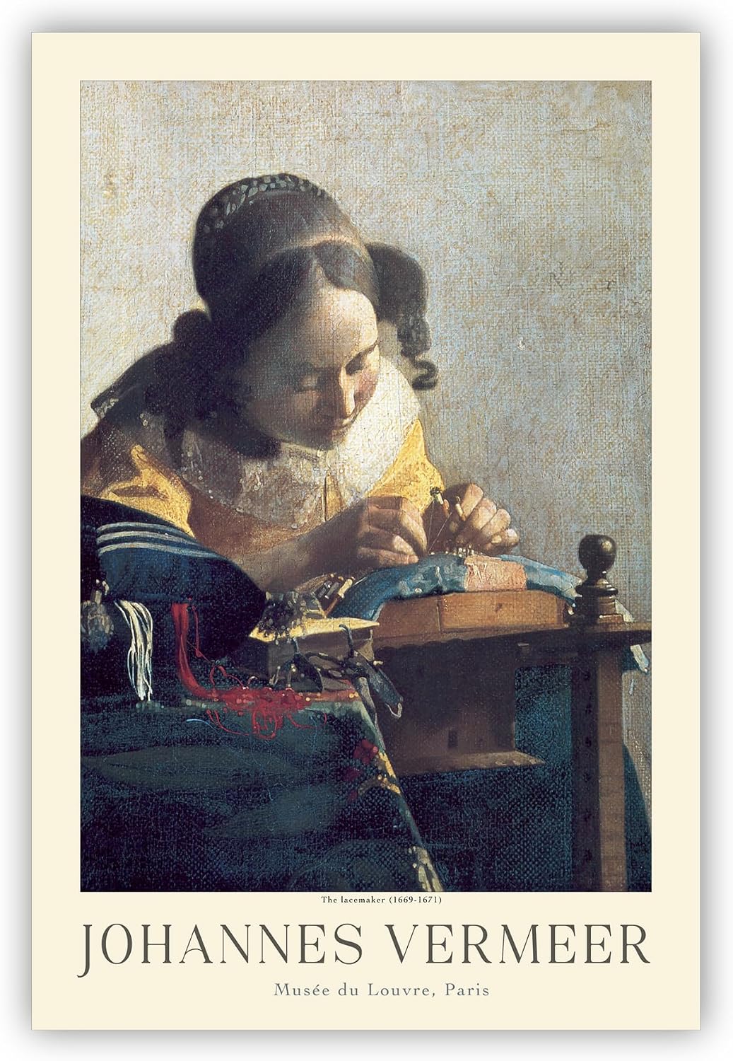 Johannes Vermeer Poster Prints, Johannes Vermeer Prints Museum Gallery Exhibition Poster, Johannes Vermeer Paintings, Johannes Vermeer Art Works, Vintage Print, Home Wall Art, Office Wall Decor