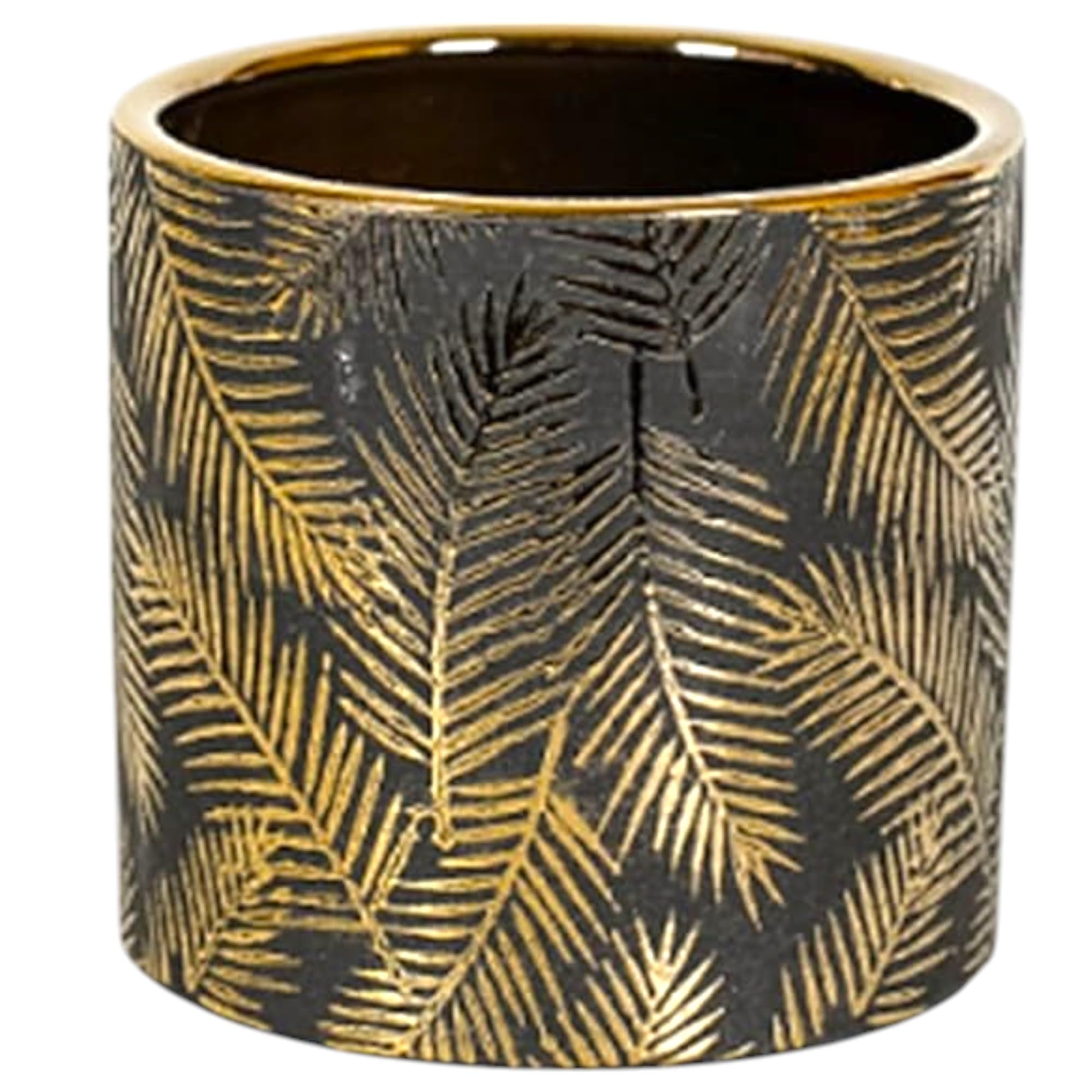 Sand & Gold Ceramic Pot - Home & Office Decor -10 Sand & Gold Ceramic Pot - Home & Office Decor -10