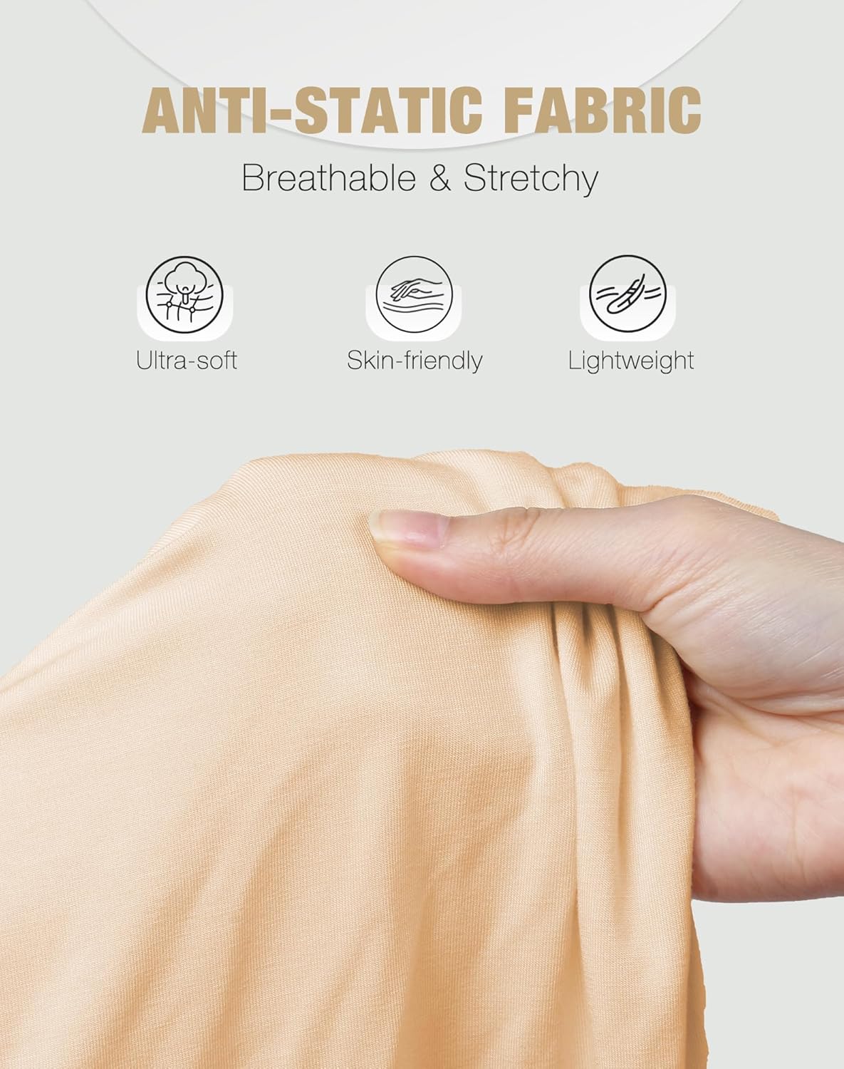 MANCYFIT Half Slips for Women Underskirt Dress Extender Lace Trim Knee Length Midi Skirt - Image 3