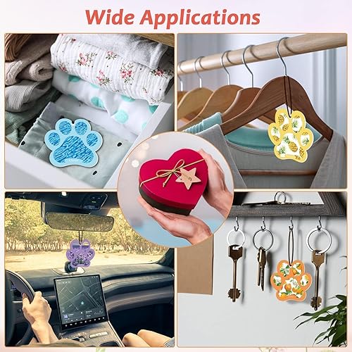 Miniatura 6 de 12 ambientadores de coche con forma de pata de perro, amantes de los perros, ambientadores colgantes para automóviles, lindos ambientadores