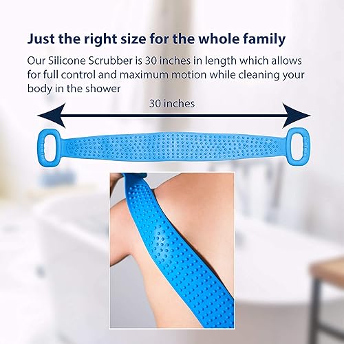 Silicone Body Scrubber - Exfoliate & Prevent Acne