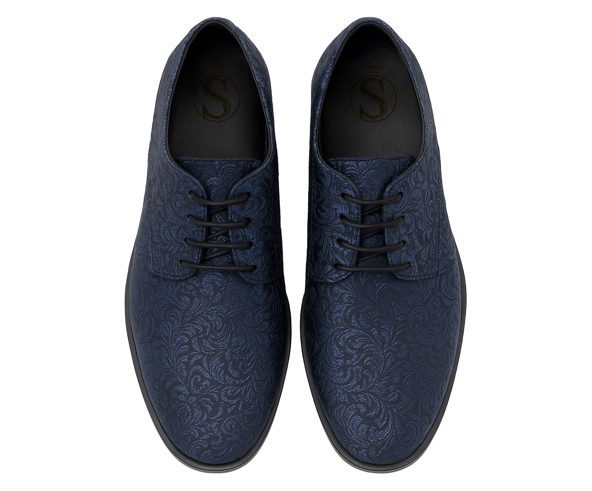 SIRRI Chaussures Oxford à Motif Cachemire pour garçons, Chaussures Formelles à Lacets pour Bal de Mariage