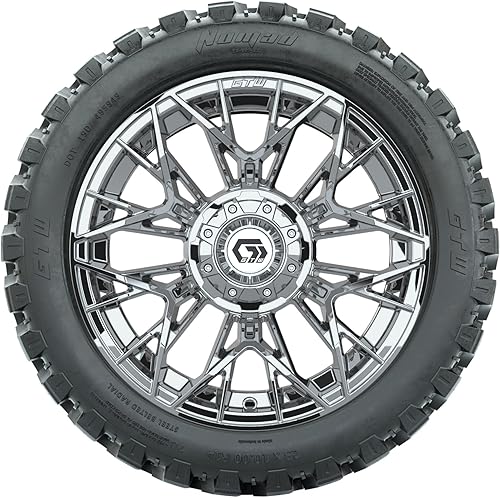 Miniatura 9 de GTW GTW Stellar - Juego de 4 ruedas y neumáticos para carrito de golf de 14 pulgadas, ruedas de bronce mate estelar de 23 x 10 - R14 (23 pulgadas)