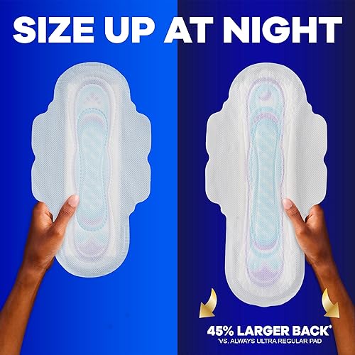 Miniatura 6 de Always Almohadillas ultrafinas para la noche, tamaño 4, durante la noche, sin perfume, 50 unidades x 3 paquetes (150 unidades en total) (el embalaje