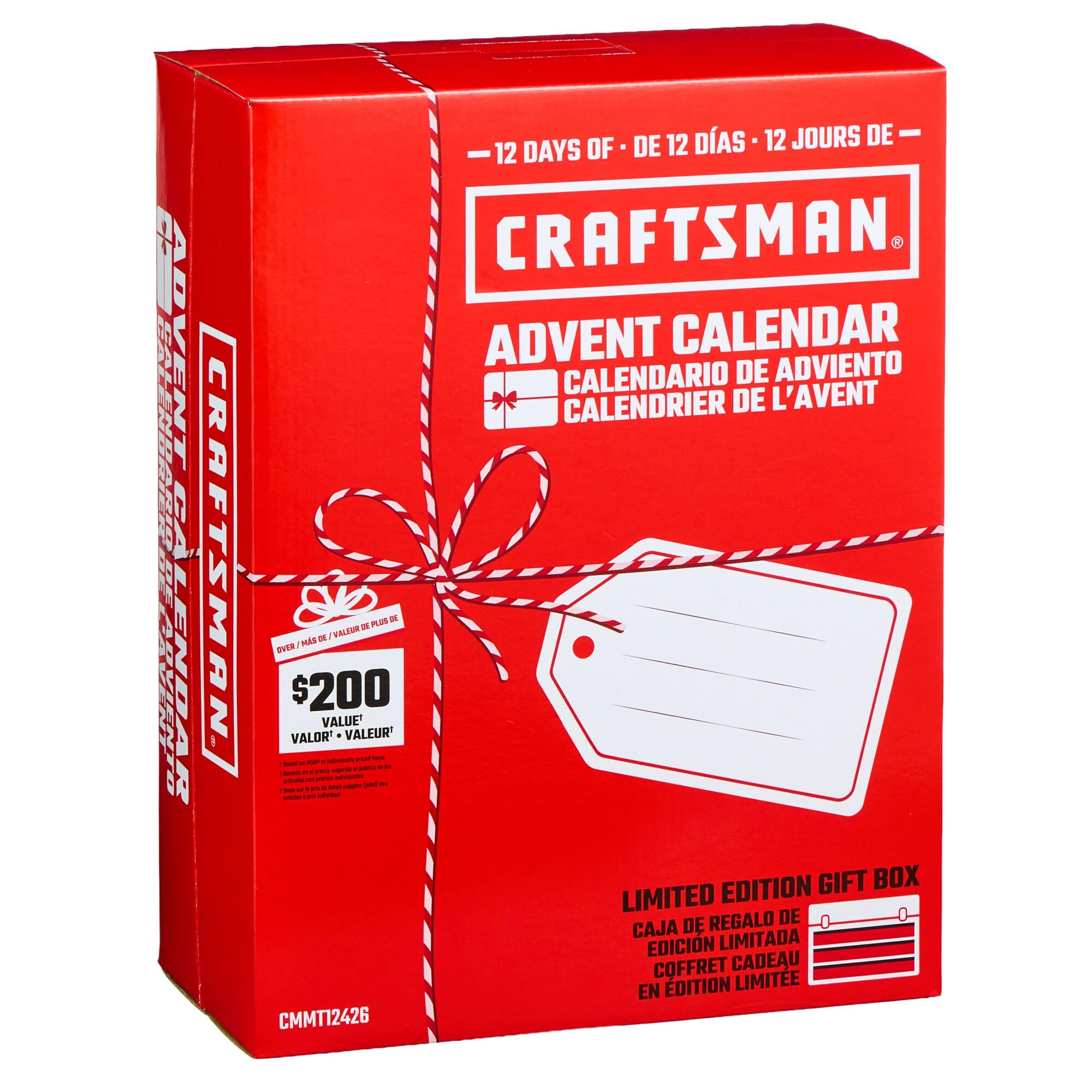 top gear advent calendar 12 Days of CRAFTSMAN Calendar, Limited Edition Gift Box CMMT12426A Colors and decorations may COLL_WINTERAC SUNTOUR SP25-NCX gefederte Parallelogramm SIZE:EU 43