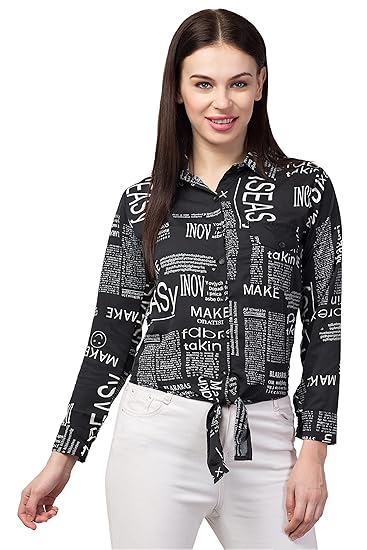 women's newspaper shirt