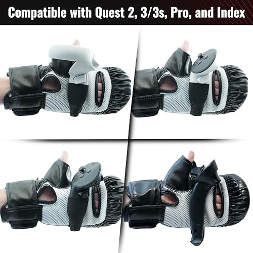 Miniatura 4 de DeadEyeVR Ultimate Boxing Gloves - Versión actualizada y modelo mejorado VR guantes de boxeo accesorio controlador para emoción de la lucha FitXR