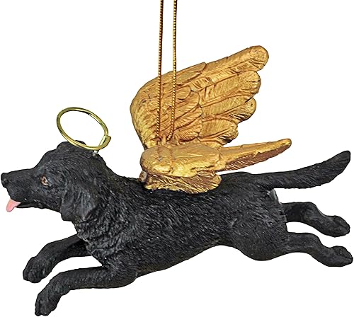 Miniatura 73 de Design Toscano Pitbull Dog Angel - Adorno navideño para árbol de Navidad, 4 pulgadas, resina de piedra fundida, acabado marrón y dorado Marrón