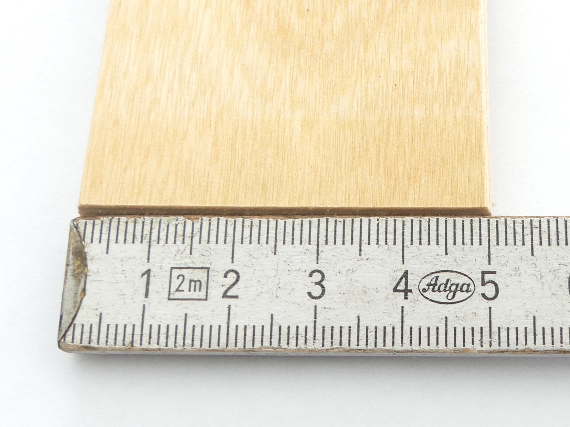 Set: Federholzleisten (8x50mm) + Befestigungs Kappen zur Selbstmontage für Futon, Bett oder Caravan | Stärke/Höhe 8mm x Breite 50mm (20 Kappen + 10 Leisten (Länge 837mm))