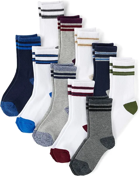 The Children's Place boys Crew Socks Variety Pack