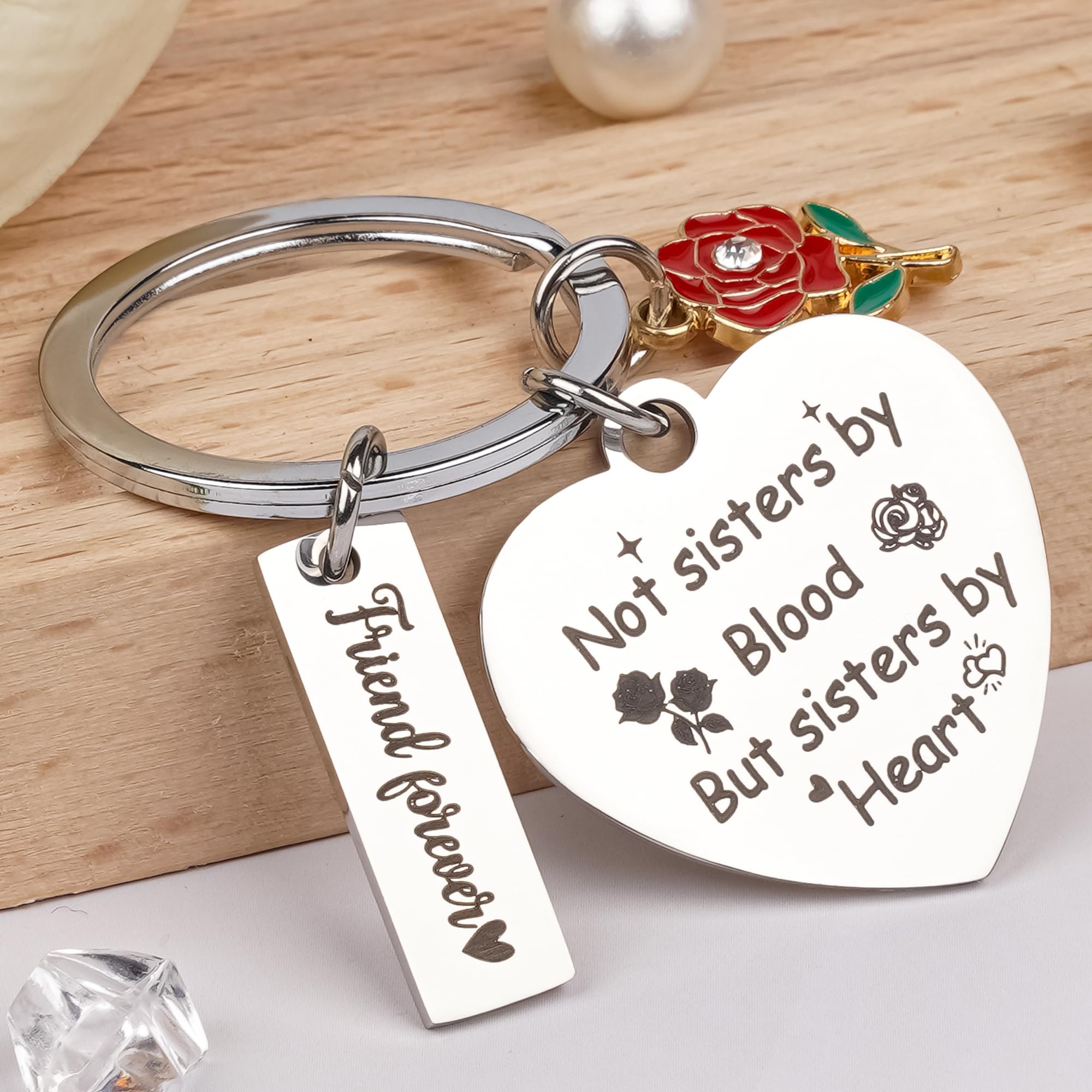 Llavero de amistad para mujeres, hermanas, mejores amigas, para adolescentes, regalo de cumpleaños, Navidad, graduación