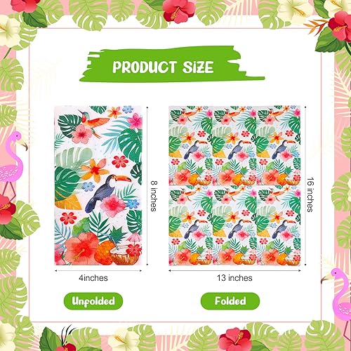 Miniatura 2 de 100 servilletas hawaianas de 3 capas Luau Tropical Aloha servilletas de papel decorativas de papel toallas de mano para la playa hawaiana de la