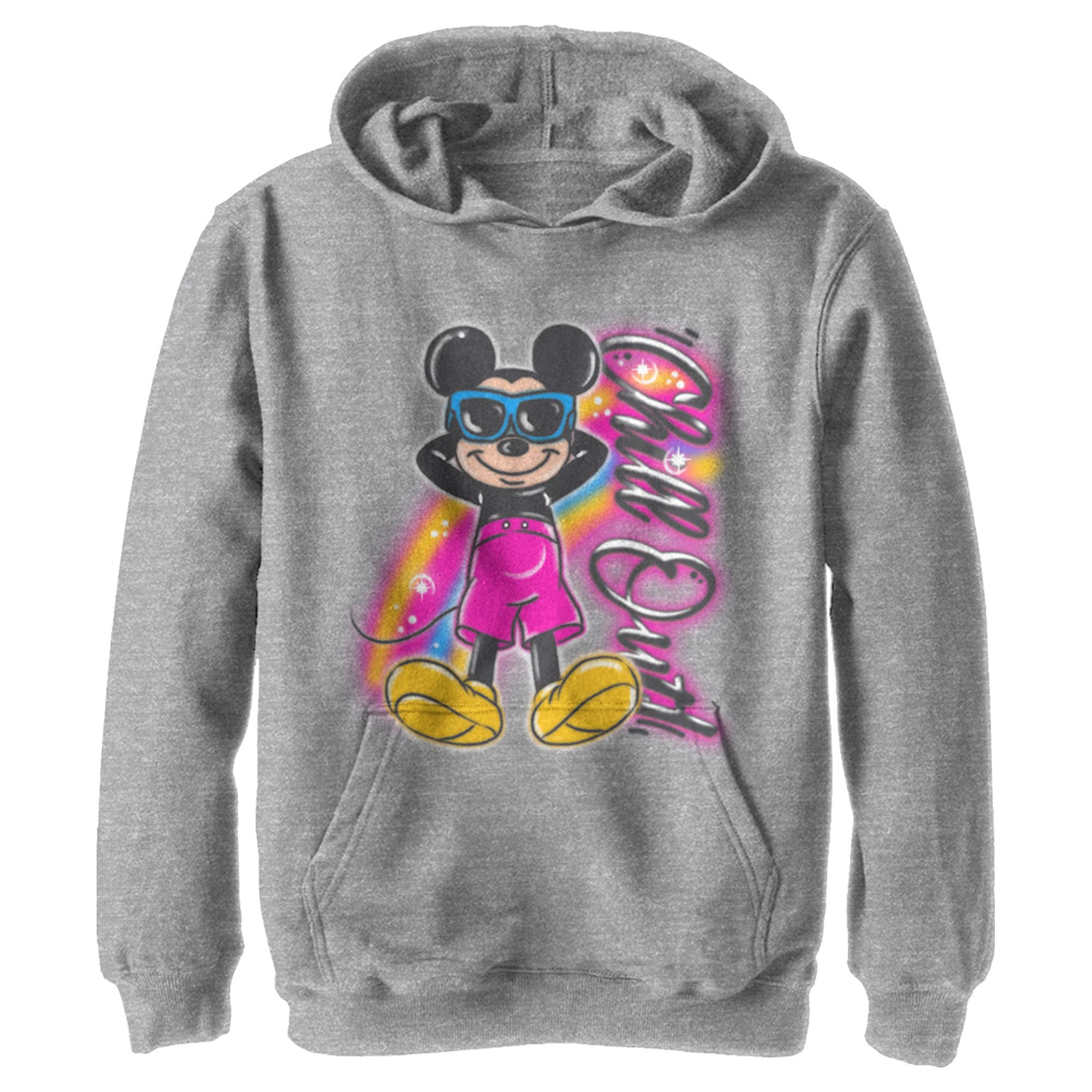 Mickey Boy Pull à Capuche Disney en Polaire Gris Athlétique Taille S