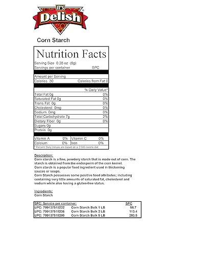 Miniatura 2 de Almidón de maíz de Its Delish, 1 lb