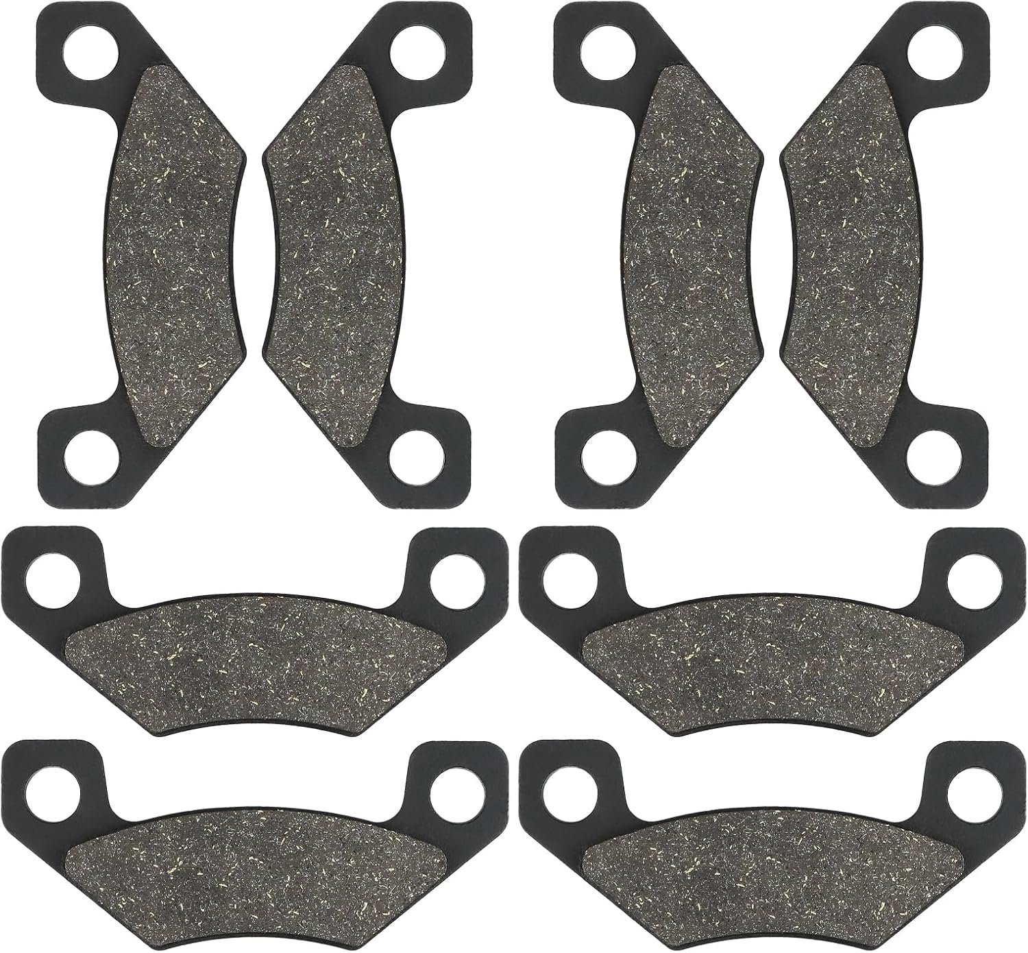 Front & Rear Brake Pads Compatible with John Deere Gator HPX 2004-2008 HPX 4x2 4x4 Trail Gator 2010-2011 Diesel 2010 Gator TX Turf 4PX 2004-2005