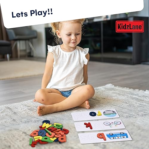 Miniatura 5 de Kidzlane Juguete a juego de letras - Juguete educativo de aprendizaje para ver y deletrear para niños y niñas - Actividades de aprendizaje de jardín