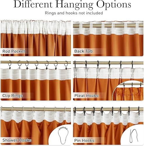 Miniatura 4 de StangH - Cortinas de 10pies para fondo festivo, de terciopelo grueso supersuave, para oscurecer la habitación, para dormitorio, sala, puerta