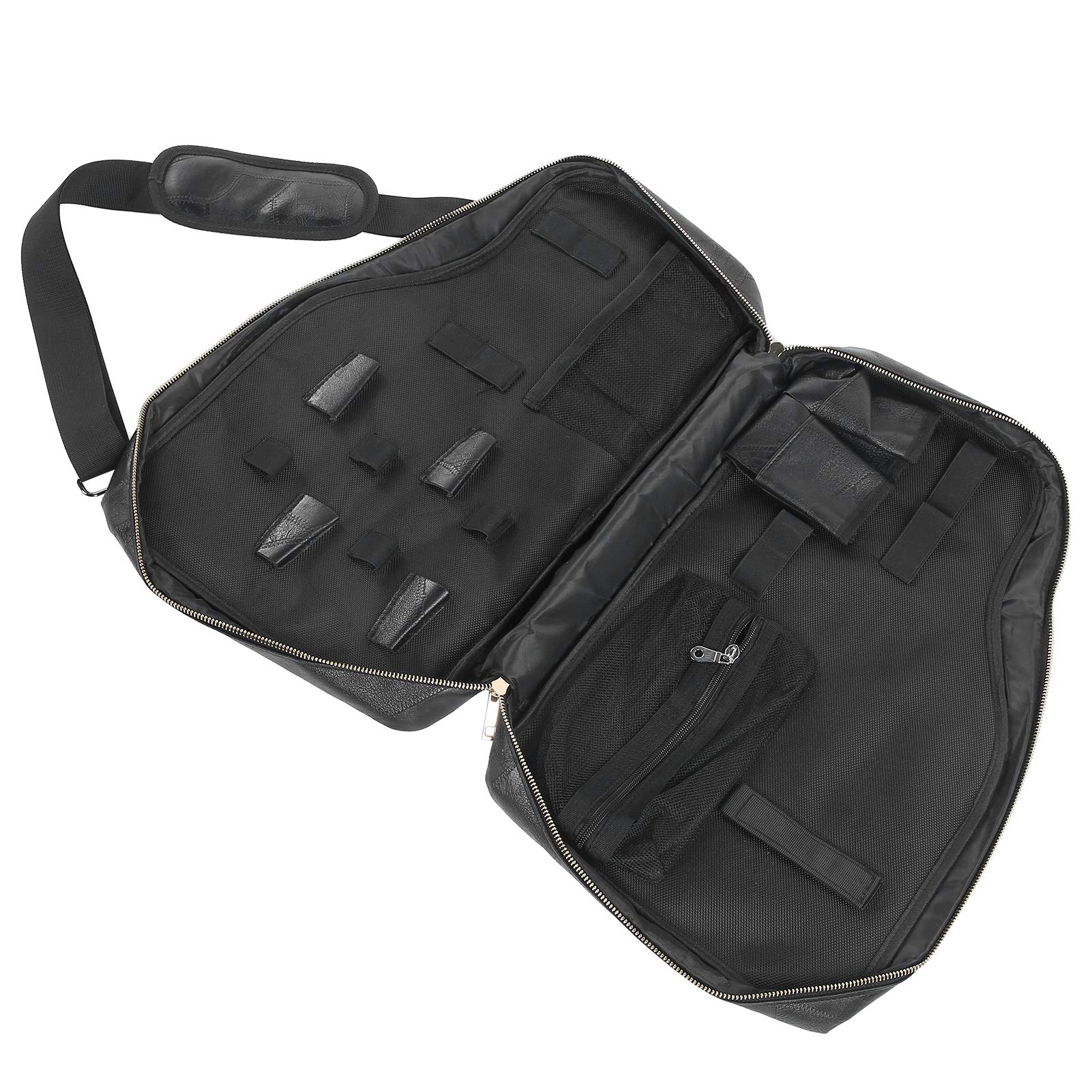 Make-up-Tasche, Aufbewahrungstasche Für Friseurwerkzeuge, Reise-Kosmetiktaschen-Organizer, Tragbare Multifunktions-Aufbewahrungstasche aus Kunstleder Für Haartrockner, Kamm