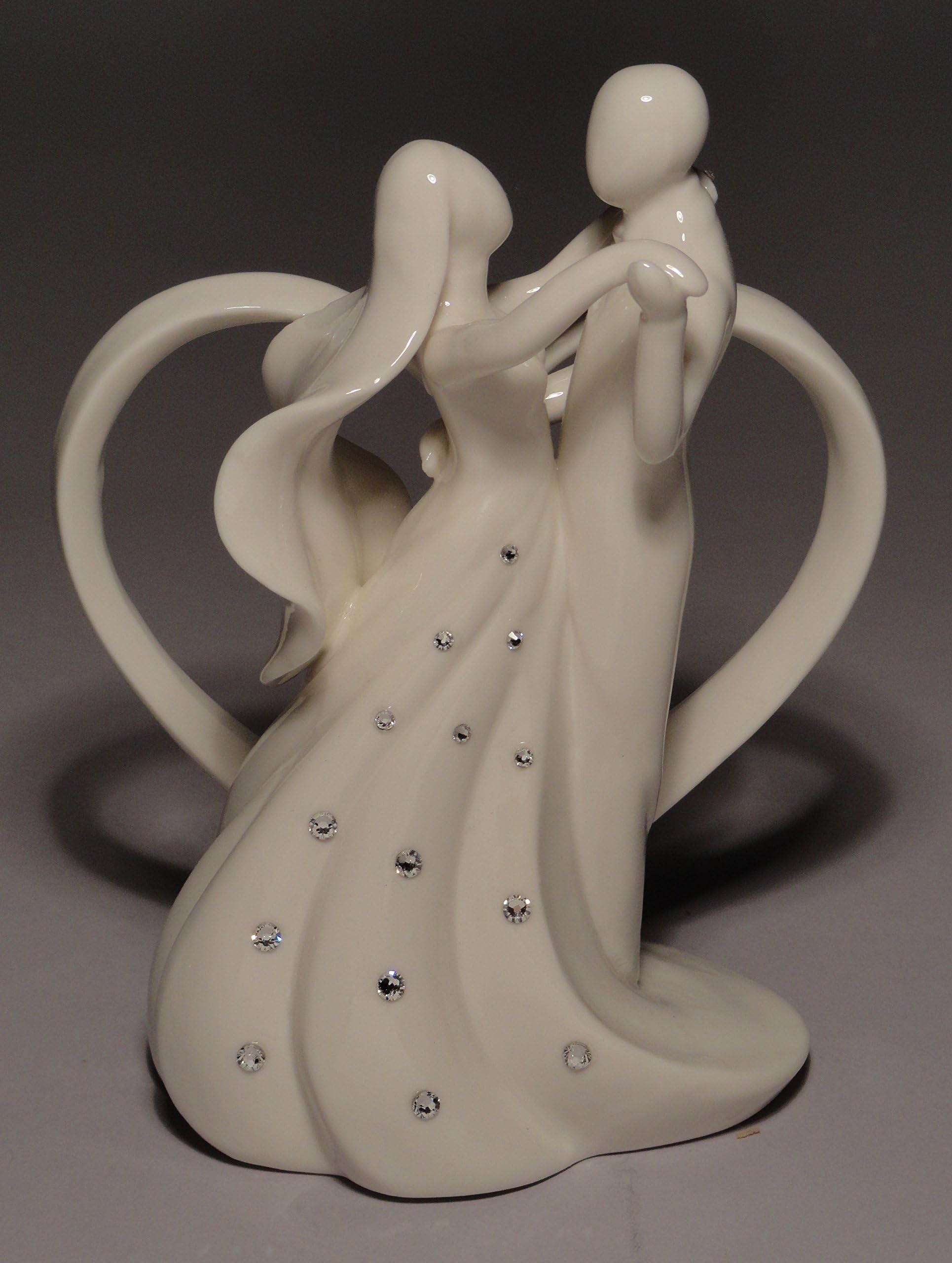Wedding Forever Dance Figurine with Bling! (Similar to Circle of Love) (EN609B)