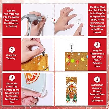 Door decoration - Installation and Safety: Hanging Your Door Decoration Securely