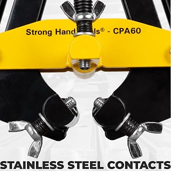 Strong Hand Tools, Pipe Alignment Clamp, Pipe Diameter Capacity: 2 - 6, Fit-Up Clamp, Quick Acting Screws, Stainless Steel Contact Adjustment Screws, CPA60