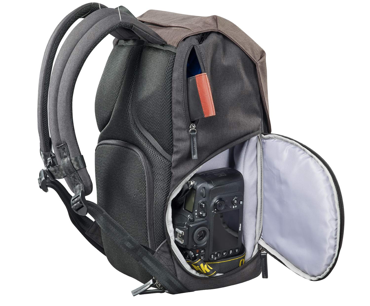 Cullmann 91731 Bristol Daypack 600+, brązowy, plecak na aparat w stylu vintage, z kieszenią na tablet, 280 x 230 x 150 mm, brązowy, 280x230x150mm, vintage