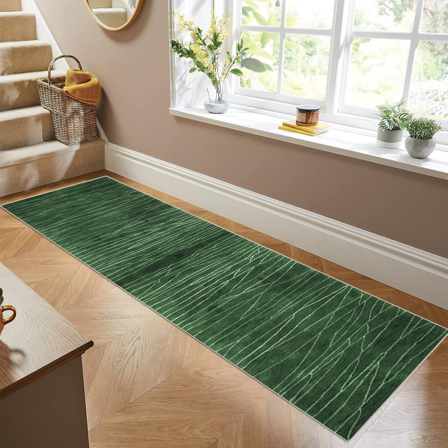 Tapis de couloir long antidérapant fini les glissades en cuisine