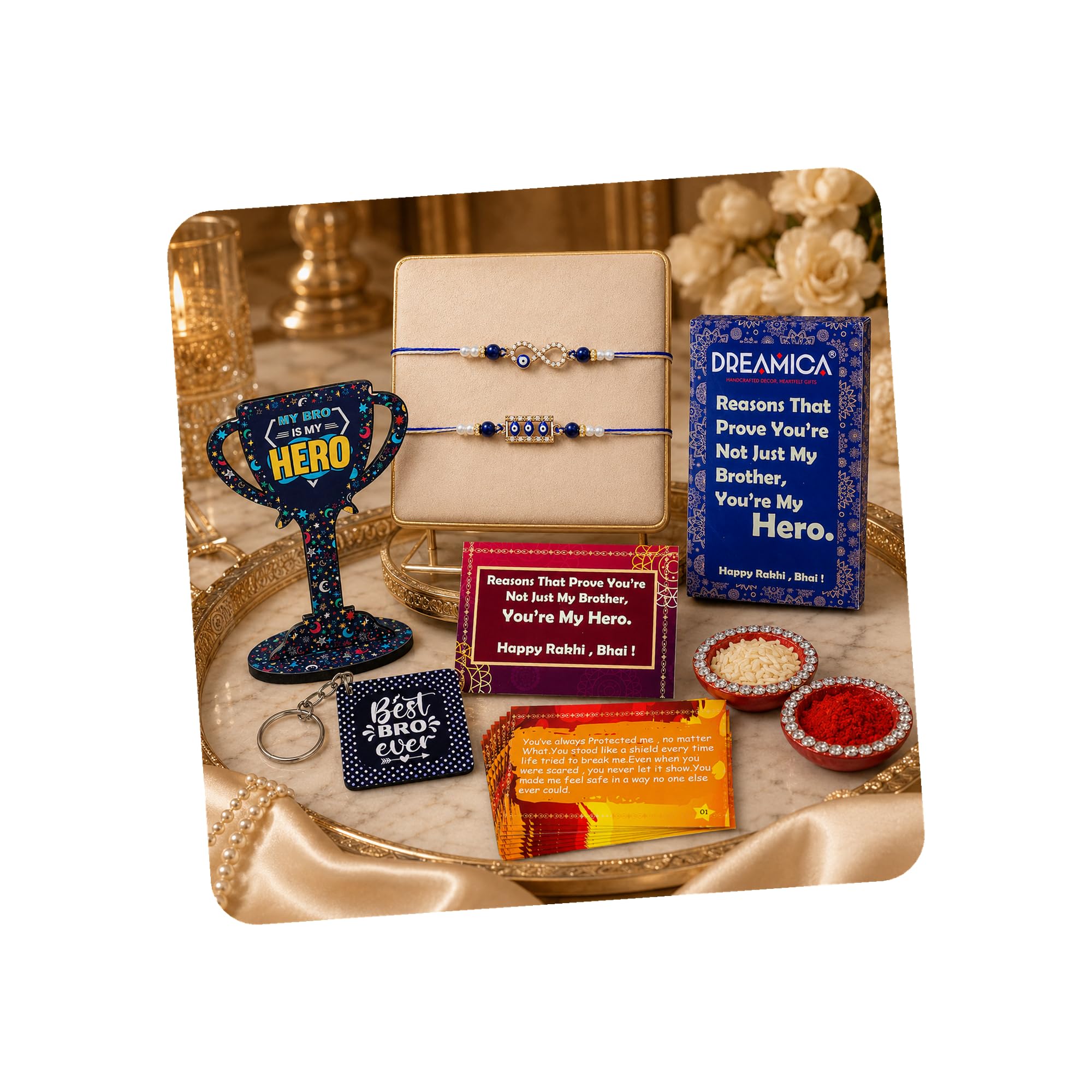 Rakhi Gift Hamper For Brother | Best Rakhi For Brother With Gift, Tilak Set And Greeting Card (2026-11)-image-43