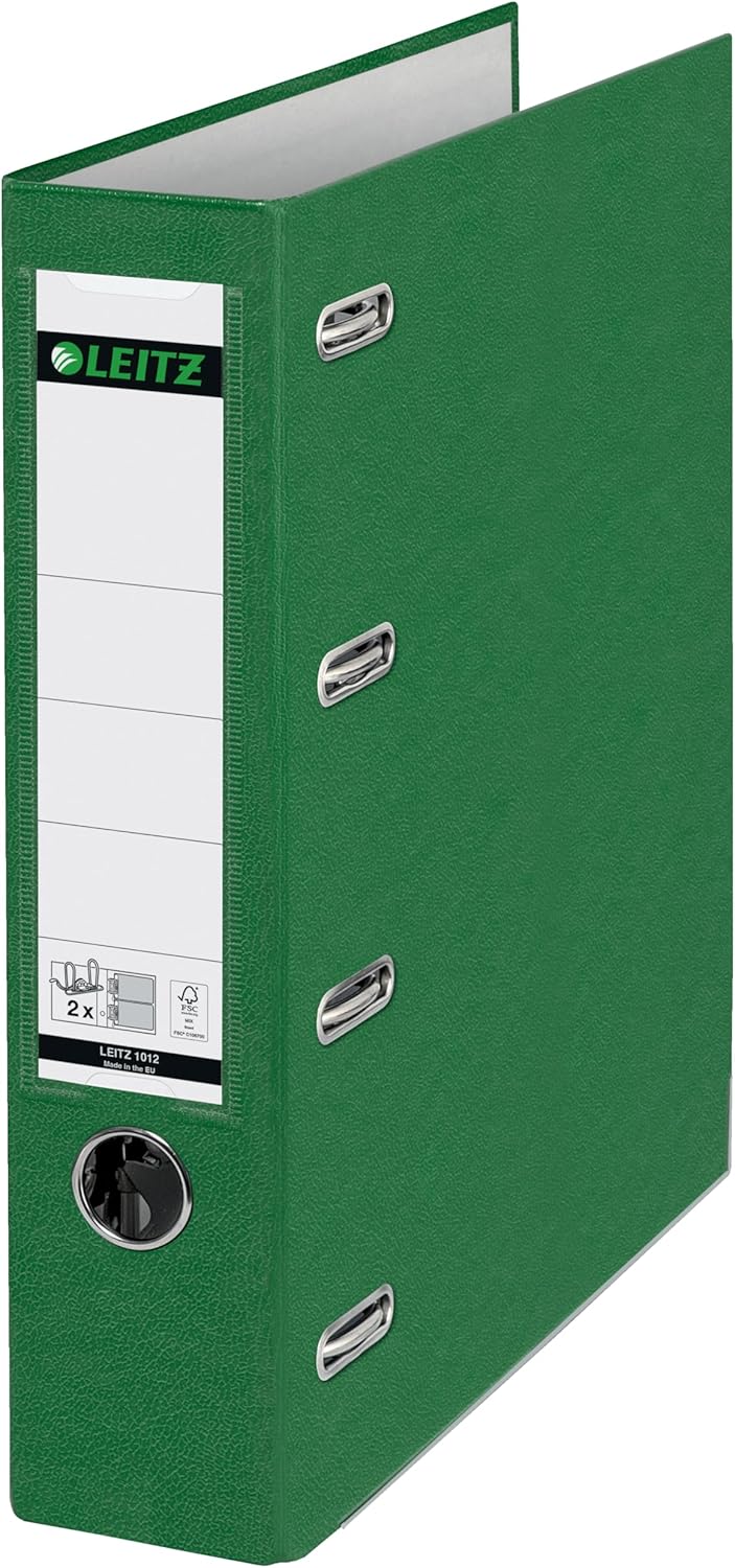 Leitz Double Lever Arch File, Blue, A5, 80mm Spine, Plastic, 10120035