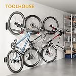 Support mural de vélo monTEK, montage mural de vélo sans levage lourd, porte-vélos pour garage, support de vélo gain de place, facile à charger et décharger, support de vélo pouvant supporter jusqu'à 77 lbs